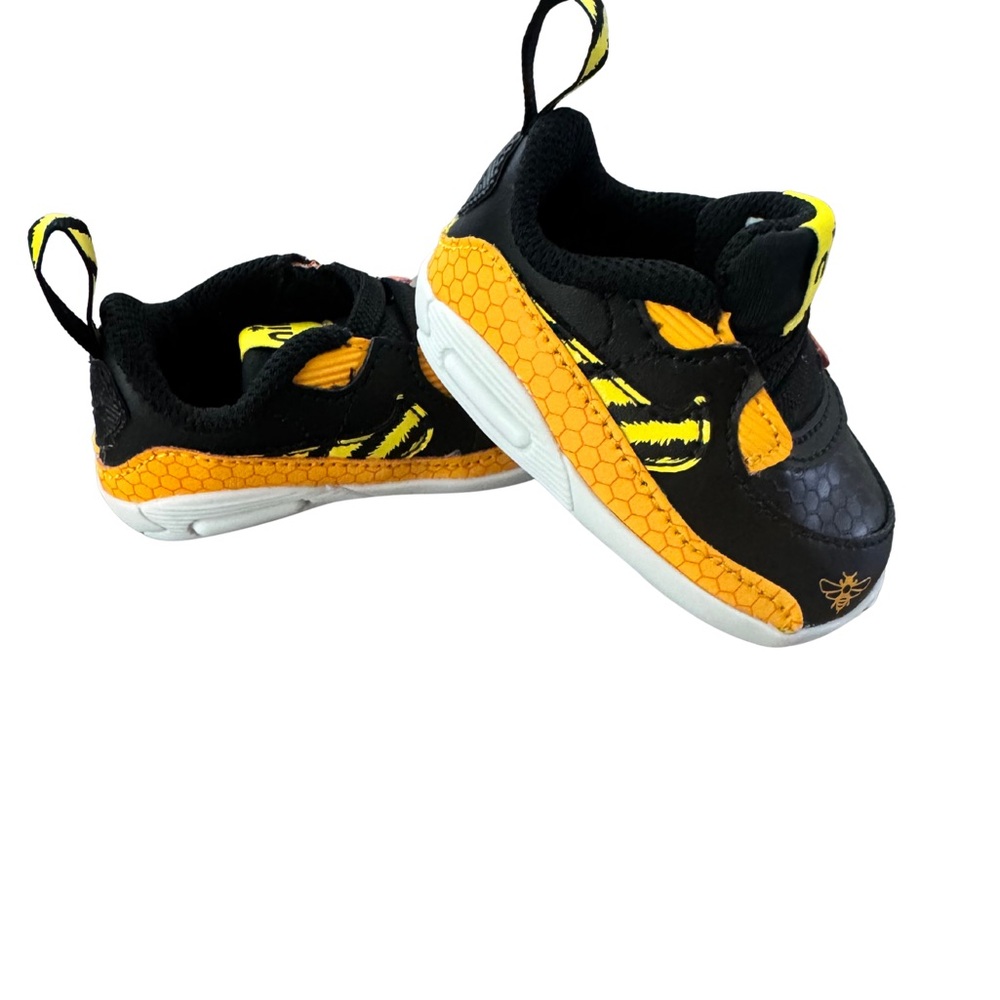 Nike Air Max 90 Crib SE “Bee Theme” Baby Shoes | Size 2C | Black/Opti Yellow